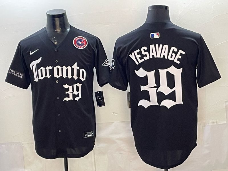 Men 2026 Toronto Blue Jays #39 Yesavage Black 5th generation Joint Name Nike MLB Jersey style 005->toronto blue jays->MLB Jersey